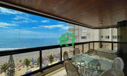 Apartamento Frente Mar, 4 Dormitórios (2 Suítes), 2 Vagas, Área de Lazer, Jardim Astúrias, Guarujá/SP