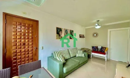 Apartamento reformado, 2 dormitórios (1 suíte), 1 vaga, lazer, pitangueiras, guarujá/sp.