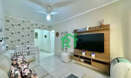 Apartamento beira mar, 1 dormitório, 1 vaga, pitangueiras, guarujá/sp.