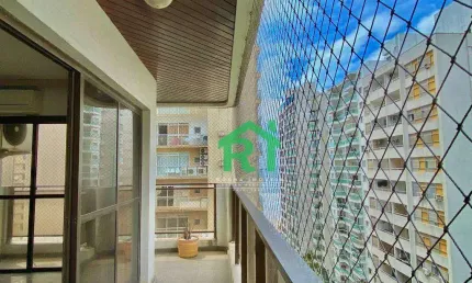 Apartamento Vista ao Mar, 3 dormitórios (1 Suíte) - Praia das Pitangueiras - Guarujá