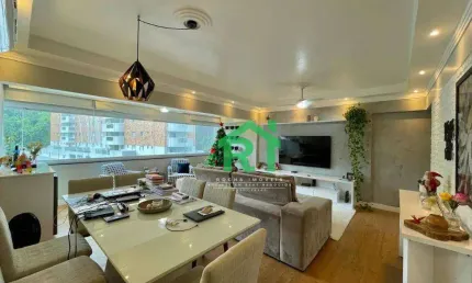 Apartamento beira mar, 4 dormitórios (1 suíte), 1 vaga, jardim astúrias, guarujá/sp