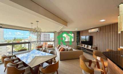 Apartamento à beira mar com 3 quartos (1 suíte), 2 vagas e lazer à venda em Enseada, Guarujá | Rocha Imóveis Guarujá