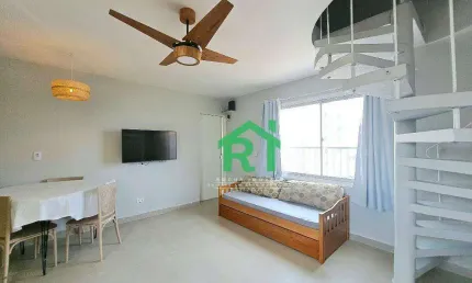 Apartamento duplex à venda na Praia do Tombo | Rocha Imóveis Guarujá