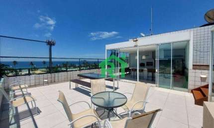 Cobertura com 4 dormitórios à venda, 448 m² por R$ 1.800.000 - Enseada - Guarujá/SP