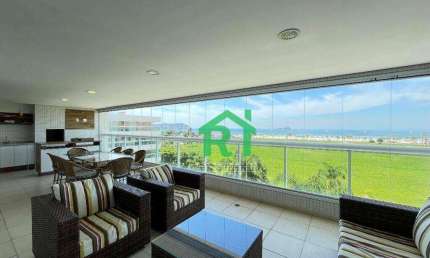 Apartamento Frente Mar, 4 Dormitórios (4 Suítes), 3 Vagas, Lazer, Enseada, Guarujá/SP