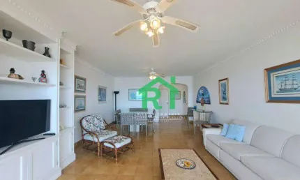 Apartamento com vista pro mar, 4 dormitórios, 2 vagas, lazer, 172 m², venda por r$ 1.200.000 - pitangueiras - guarujá/sp