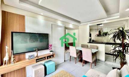 Apartamento com 2 dormitórios à venda, 65 m² por R$ 430.000 - Enseada - Guarujá/SP