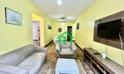 Apartamento com 2 dormitórios à venda, 90 m² por r$ 400.000 - enseada - guarujá/sp