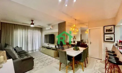 Apartamento Reformado 3 Dormitórios; (2 Suíte), 1 Vaga, Lazer - Enseada - Guarujá/SP