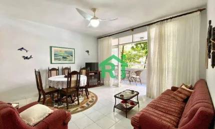 Apartamento beira mar, 2 dormitórios, 1 vaga de garagem à venda- pitangueiras - guarujá/sp