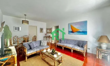 Apartamento com 3 dormitórios (1 suíte), 2 vagas, pitangueiras, guarujá/sp.