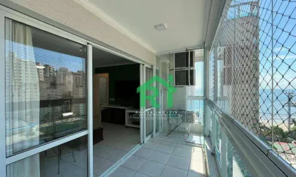 Apartamento com 2 dormitórios (1 suíte), 2 vagas, área de lazer, jardim astúrias, guarujá/sp