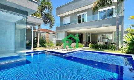 Casa moderna com 5 suítes à venda, 450 m² por R$ 5.400.000 - Acapulco - Guarujá/SP