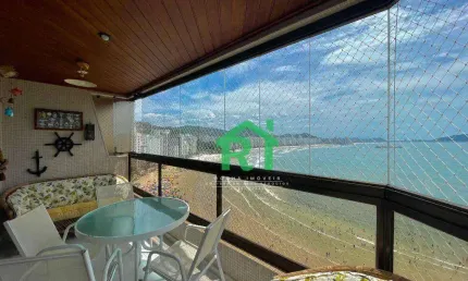 Apartamento frente mar, 3 quartos (suítes), 2 vagas, praia das astúrias, guarujá/sp