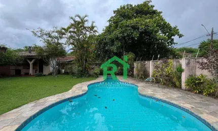 Casa 3 Dormitórios (2 Suítes), 4 Vagas, Lazer, Enseada, Guarujá/SP