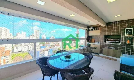 Apartamento com 3 dormitórios à venda, 113 m² por r$ 1.100.000,00 - jardim astúrias - guarujá/sp
