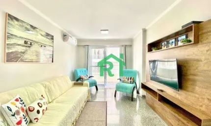 Apartamento vista ao mar com 2 dormitórios, 1 vaga de garagem por r$ 590.000 - pitangueiras - guarujá
