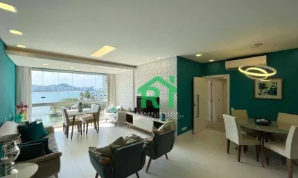 Apartamento com 3 dormitórios à venda, 111 m² por r$ 1.500.000,00 - jardim astúrias - guarujá/sp
