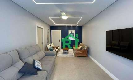 Apartamento com 3 Dormitórios (1 Suíte), Churrasqueira, Beira Mar, Enseada, Guarujá/SP