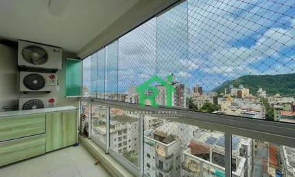 Apartamento com 2 dormitórios (2 suítes), 2 vagas, área de lazer, jardim astúrias, guarujá/sp