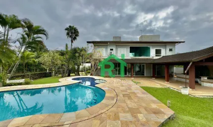 Casa à venda no Costão do Pernambuco, 5 Suítes, 4 Vagas, Guarujá SP