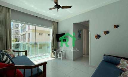 Apartamento com 1 dormitório, 60 m² - venda por R$ 299.000,00 ou aluguel por R$ 2.900,00/mês - Enseada - Guarujá/SP