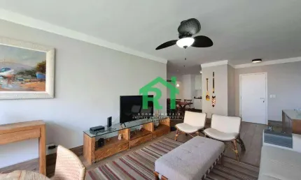 Apartamento com 3 dormitórios, 98 m² - venda por r$ 750.000,00 ou aluguel por r$ 6.500,00/mês - pitangueiras - guarujá/sp
