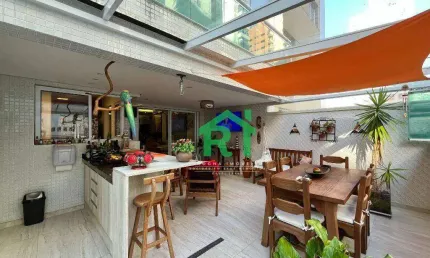Apartamento garden com 3 quartos (2 suítes), 2 vagas e lazer à venda em pitangueiras, guarujá | rocha imóveis guarujá