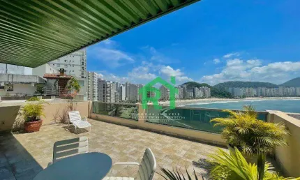 Cobertura à venda na Praia das Astúrias I Rocha Imóveis Guarujá.