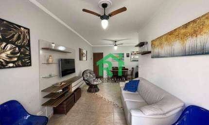 Apartamento com 2 dormitórios para alugar, 70 m² por R$ 3.700,00/mês - Pitangueiras - Guarujá/SP