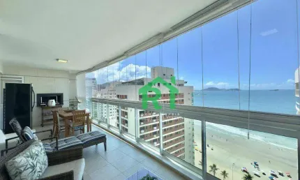 Apartamento à venda na praia das astúrias, 2 quartos, 2 vagas, guaruja sp
