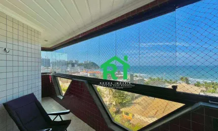 Apartamento à beira mar na Praia do Tombo com 3 dormitórios (3 suítes), 2 vagas, lazer, Guarujá/SP