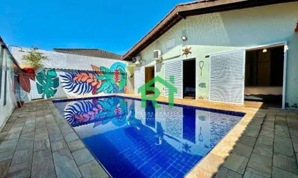 Casa à venda no Condomínio Albamar, 3 Quartos, 2 Vagas, Guarujá SP