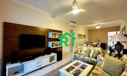 Apartamento beira mar, 2 dormitórios (1 suíte), 2 vagas, lazer, pitangueiras, guarujá/sp.