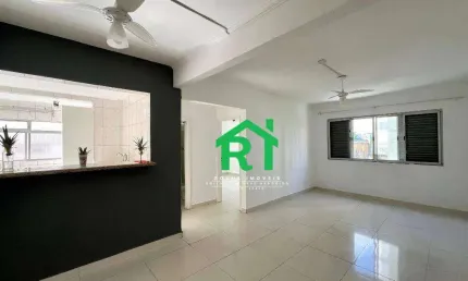 Apartamento com 2 dormitórios (1 suíte), 1 vaga, jardim astúrias, guarujá/sp
