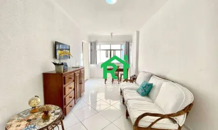 Apartamento Beira Mar com 1 dormitórios (1 suítes), Praia das Pitangueiras - Guarujá/SP