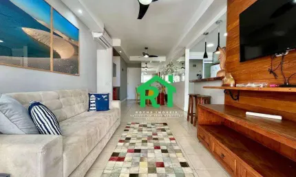 Apartamento frente mar, 2 dormitórios (1 suíte), 2 vagas, lazer, praia das astúrias, guarujá.