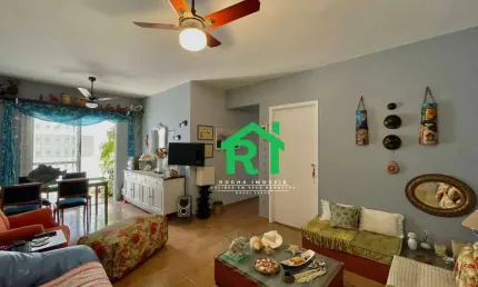 Apartamento com 2 Dormitórios (1 Suíte), Beira Mar, Reformado, Sacada, Enseada, Guarujá/SP
