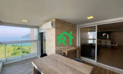 Apartamento frente mar com 2 quartos (1 suíte), 2 vagas e lazer à venda em jardim astúrias, guarujá | rocha imóveis guarujá