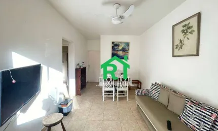 Apartamento com 1 dormitório para alugar, 65 m² por R$ 2.500,00/mês - Pitangueiras - Guarujá/SP
