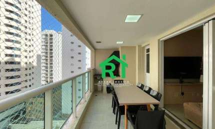 Apartamento com 2 dormitórios (1 suíte), Varanda Gourmet, 2 Vagas, Praia Pitangueiras, Guarujá/SP