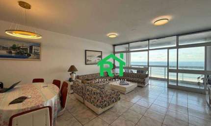Apartamento com 3 dormitórios para alugar, 181 m² por R$ 6.000,00/mês - Pitangueiras - Guarujá/SP