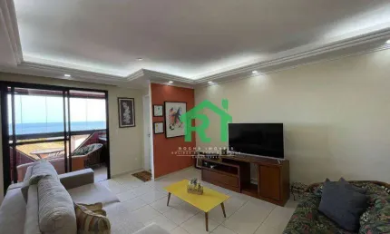 Apartamento à beira mar na praia do tombo com 3 dormitórios (2 suítes), 3 vagas, lazer, guarujá/sp