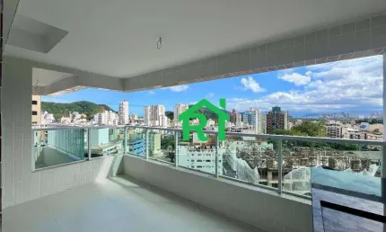 Apartamento à venda na praia das astúrias, 2 quartos (1 suíte), 2 vagas, lazer, guarujá.