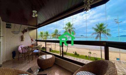 Apartamento Frente Mar, 3 Quartos (1 Suíte), 2 Vagas, Lazer,  Praia das Astúrias, Guarujá/SP