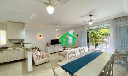 Apartamento com 4 dormitórios (3 suítes) 2 garagem na praia da Enseada Guarujá - SP.