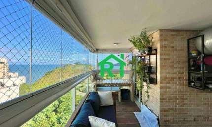 Apartamento à beira mar com 2 quartos (1 suíte) à venda no Jardim Astúrias, Guarujá