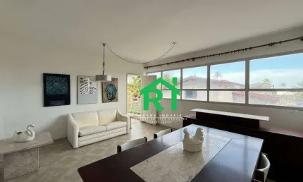 Apartamento à beira mar com 3 dormitórios, 2 vagas, enseada, guarujá/sp