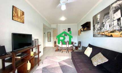 Apartamento à beira mar com 2 dormitórios (1 suíte), 1 vaga, lazer, Praia da Enseada, Guarujá/SP