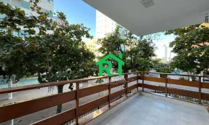 Apartamento à beira mar com 3 dormitórios (1 suíte), 2 vagas, Enseada, Guarujá/SP